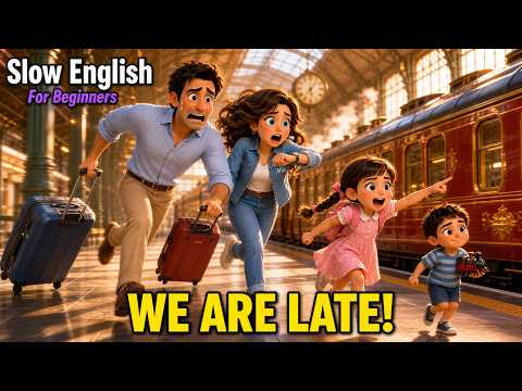 We Slept on the Train... And Woke Up in a Strange Place! | Slow English Practice