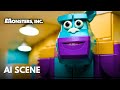 MONSTERS INC Bathroom Scene Reimagined By AI In LEGO Runway Gen 3