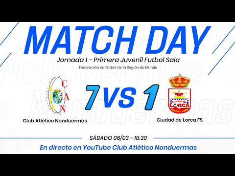 Resumen Primera Juvenil vs Ciudad de Lorca FS