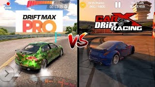 Car X Drift Racing VS Drift Max Pro Comparison. Which one is best?