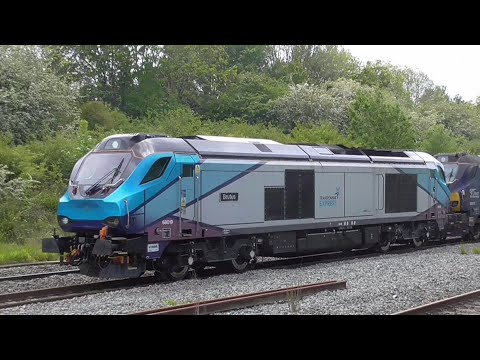 A updated video of Nuclear flask trains featuring class 66 68  & 88 at many locations 2018 - 2022.