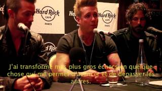 Jacoby Shaddix Papa Roach FEAR conférence - Exact Music Paris 2014