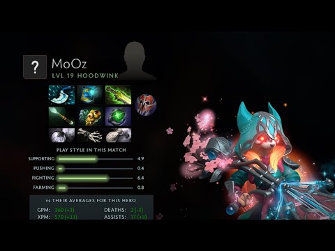 Dota 2 Replay 7.32E MoOz's Hoodwink DogChamp vs 5RATFORCESTAFF