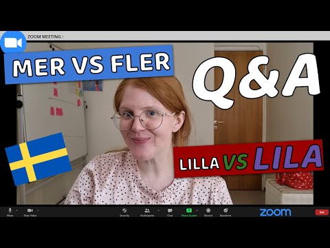 Q&A Swedish questions - Mer vs Fler and more!