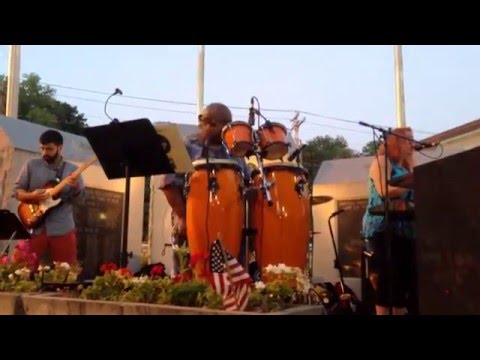 All Funk'd Up plays classic Aretha songs, Ansonia CT, 08/26/2015