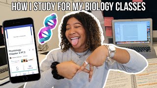 How I STUDY for my Biology Classes | Biomedical Science Major