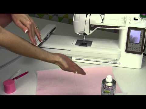 Husqvarna Viking Topaz 40 57 How to Hoop the Fabric