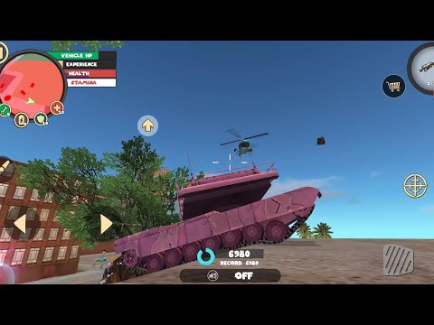 Rope Hero: Vice Town | Tank And Helicopter Fight Ending | Naxeex | Android Gameplay