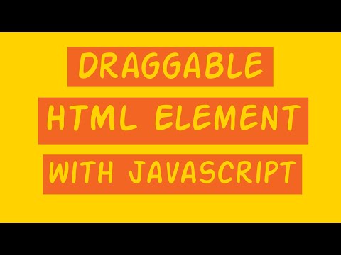 Draggable Html Element Using Pure Javascript