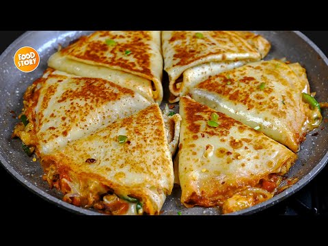 Iftar Special Creamy Chicken Crepe Sandwich Recipe, Delicious Ramzan Recipe by Samina Food Story