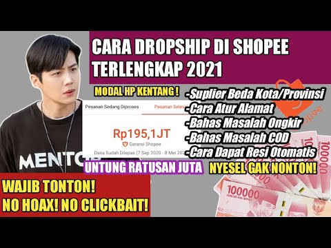 Cara Dropship Di Shopee Terlengkap 2021 Bisnis Modal Kecil Untung Be