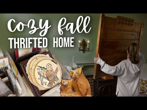 Cozy Up Your Home for Fall with Vintage Thrifted Autumn Finds: Vintage Fall Home Decorating Ideas
