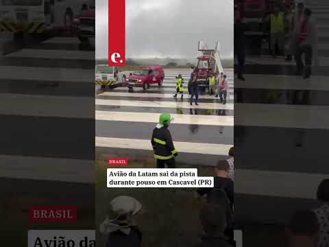 Avião da Latam sai da pista durante pouso em Cascavel (PR)