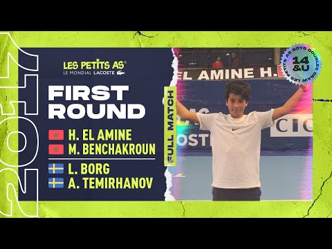 Les Petits As 2017 | Boys Doubles 1st Round | El Amine/Benchakroun vs. Borg/Temirhanov