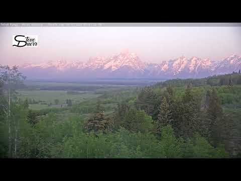 Teton Time Lapse of sunrise viewed from Buffalo Valley on June 7, 2025