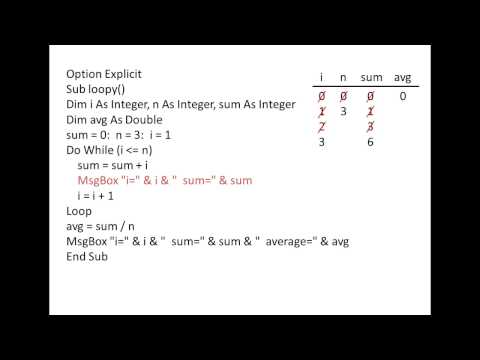 Excel VBA Topic 7.3 - Do While & Do Until loops