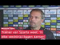 'Dat zou een pluspunt zijn' | STEIJN hoopt op een aan de bal ZORGVULDIGER SPARTA tegen AJAX: