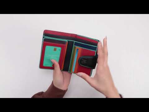 Poppy - Cash & Coin Purse - Black Multi Spectrum