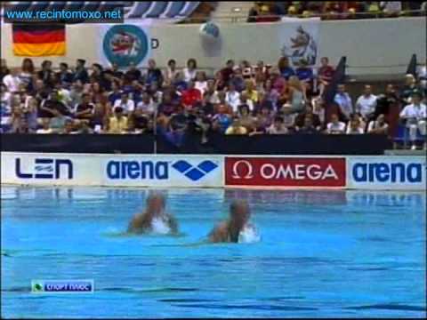 Czech Republic Free Duet Final, Synchronized Swimming, Berlin European Championships 2002