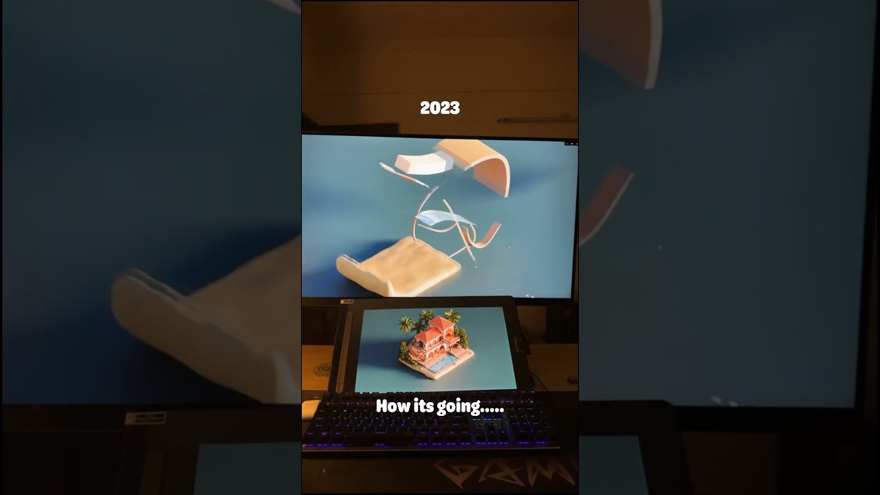 My 3 year progress in blender, Time flies. It all started with a donut… #b3d #blender #blender3d