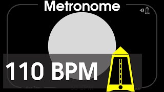 110 BPM Metronome - Allegro - 1080p - TICK and FLASH, Digital, Beats per Minute