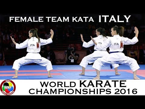 BRONZE MEDAL. Female Team Kata ITALY. 2016 World Karate Championships | WORLD KARATE FEDERATION