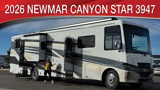 A preview image of the linked video showcasing 2026 Newmar Canyon Star 3947