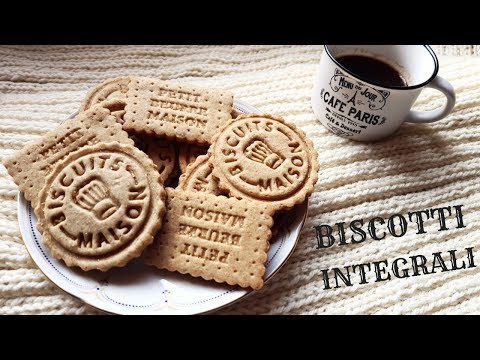BISCOTTI INTEGRALI CON MIELE // RICETTA SUPER FACILE