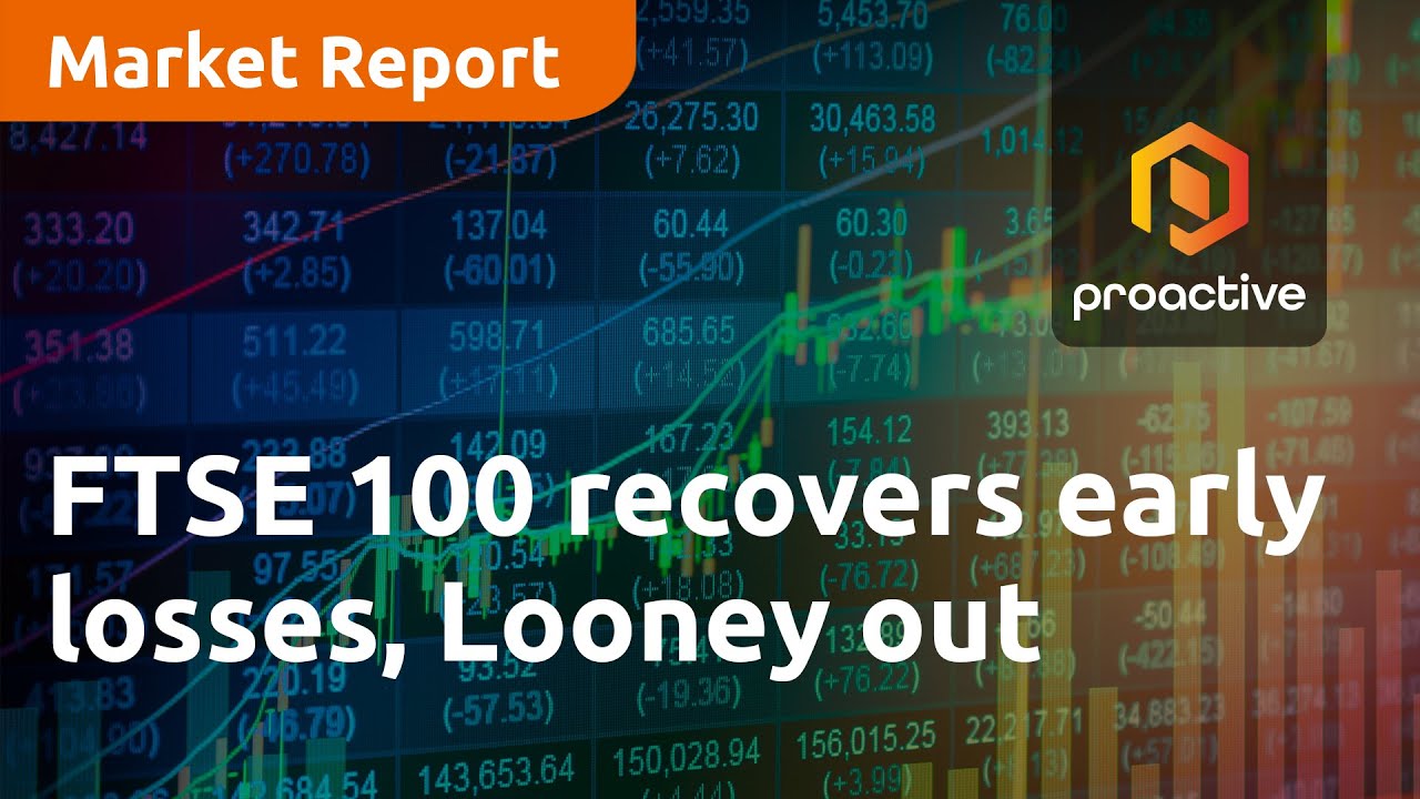 FTSE 100 recovers early losses, Looney out - Market Report