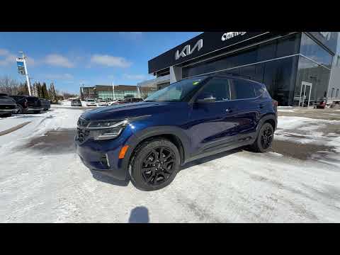 2024 Kia Seltos in Blue for sale at Clarington Kia in Bowmanville, ON