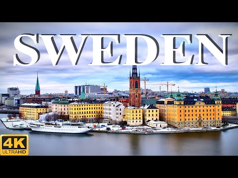 FLYING OVER SWEDEN (4K UHD) - Soothing Lounge Music With Scenic Relaxation Film For Luxury Lobbies