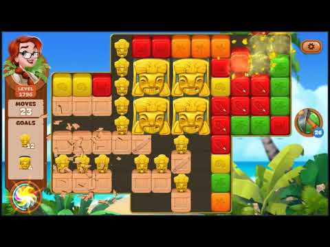 Lost Island Blast Adventure Level 1796 - NO BOOSTERS 🏝️ | SKILLGAMING ✔️