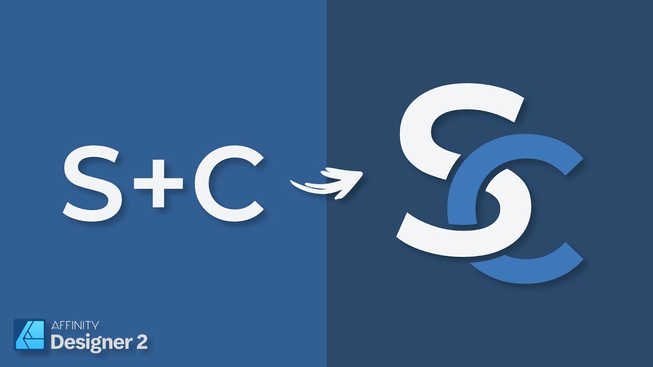 Interlocking Letters with Affinity Designer 2