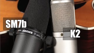 Video thumbnail for Rode K2 vs Shure SM7b (acoustic guitar) (pt.1) by Crash Course Recording