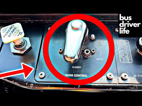 Part of a video titled How The Bus Driver Controls The Doors | Sacramento Edition