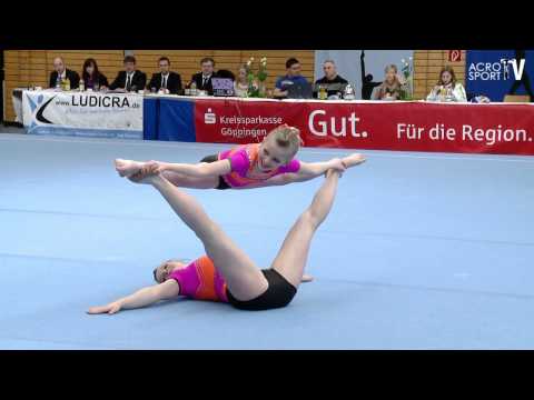 Acro Cup Albershausen 2013 Womens Pair Balance Great Britain - Bowyer, Dalton