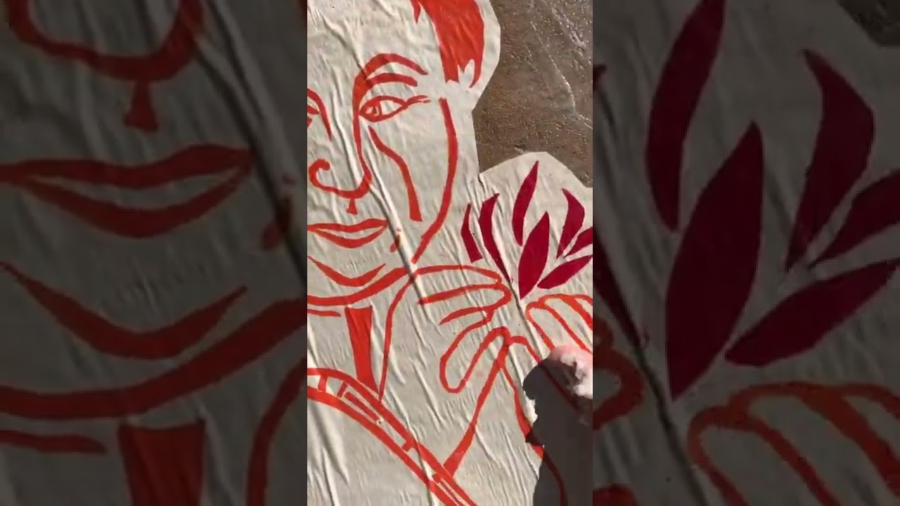 Wheat pasting Lena’s print