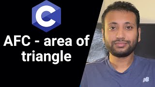 C programming Bangla Tutorial 5.33 : ত্রিভুজের ক্ষেত্রফল নির্ণয়ের Algorithm, Flowchart & C