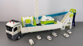 Download lagu 9 Minute ASMR Toy Unboxing Video: Die-Cast Transforming Tower Crane & Track Car Toy | Toy Review mp3