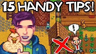 15 Super HANDY Things To Always Do FIRST in Stardew Valley 1.5! (GUIDE)