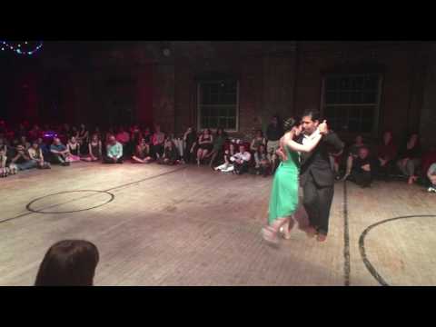 Inés Muzzopappa,    Meredith Klein,    and  Marcelo "El Chino" Gutierrez  are  dancing  at  Philadelphia International Tango Festival  in  2016
