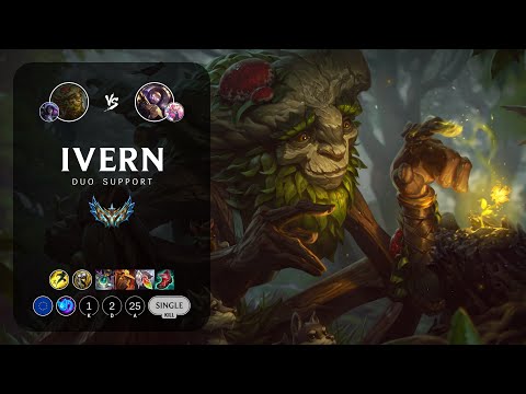 Ivern Support vs Blitzcrank - EUW Challenger Patch 13.15