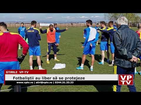 Fotbaliştii au liber să se protejeze