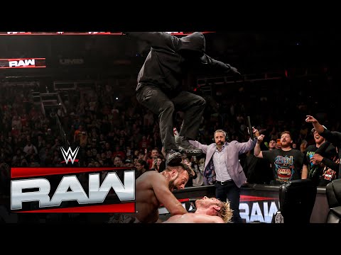 The masked assailant attacks LA Knight and sets up a Vision post-match assault: Raw highlights