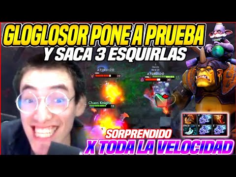 🤣GLOGLOSOR BAJA PEPA🤣PONE A PRUEBA 3 EAQUIRLAS PERO QUEDA SORPRENDIDO POR LA VELOCIDAD😱DOTA2