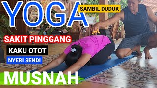 Download lagu YOGA PEMULA SAMBIL DUDUK | UNTUK SAKIT PINGGANG | NYERI OTOT HABIS LATIHAN | PEGAL PEGAL mp3