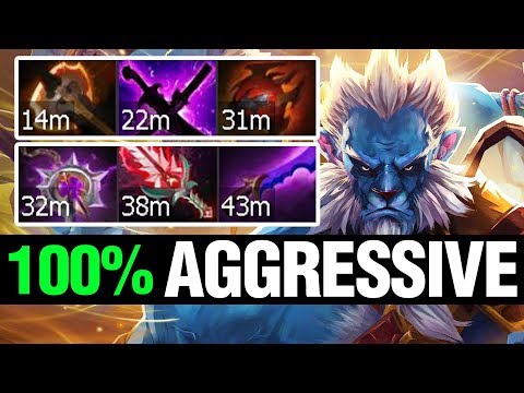 100% AGRESSIVE - inYourdreaM Plays Phantom Lancer - Dota 2