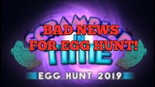 Roblox Egg Hunt 2019 Release Date Twitter ฟร ว ด โอออนไลน ด - bad news for egg hunt 2019