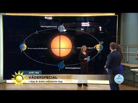 Väderspecial: Så funkar vintersolståndet - Nyhetsmorgon (TV4)