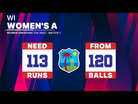 Live | Pakistan Women A vs West Indies Women A | Tri-Series 1st T20, 2023 | PCB